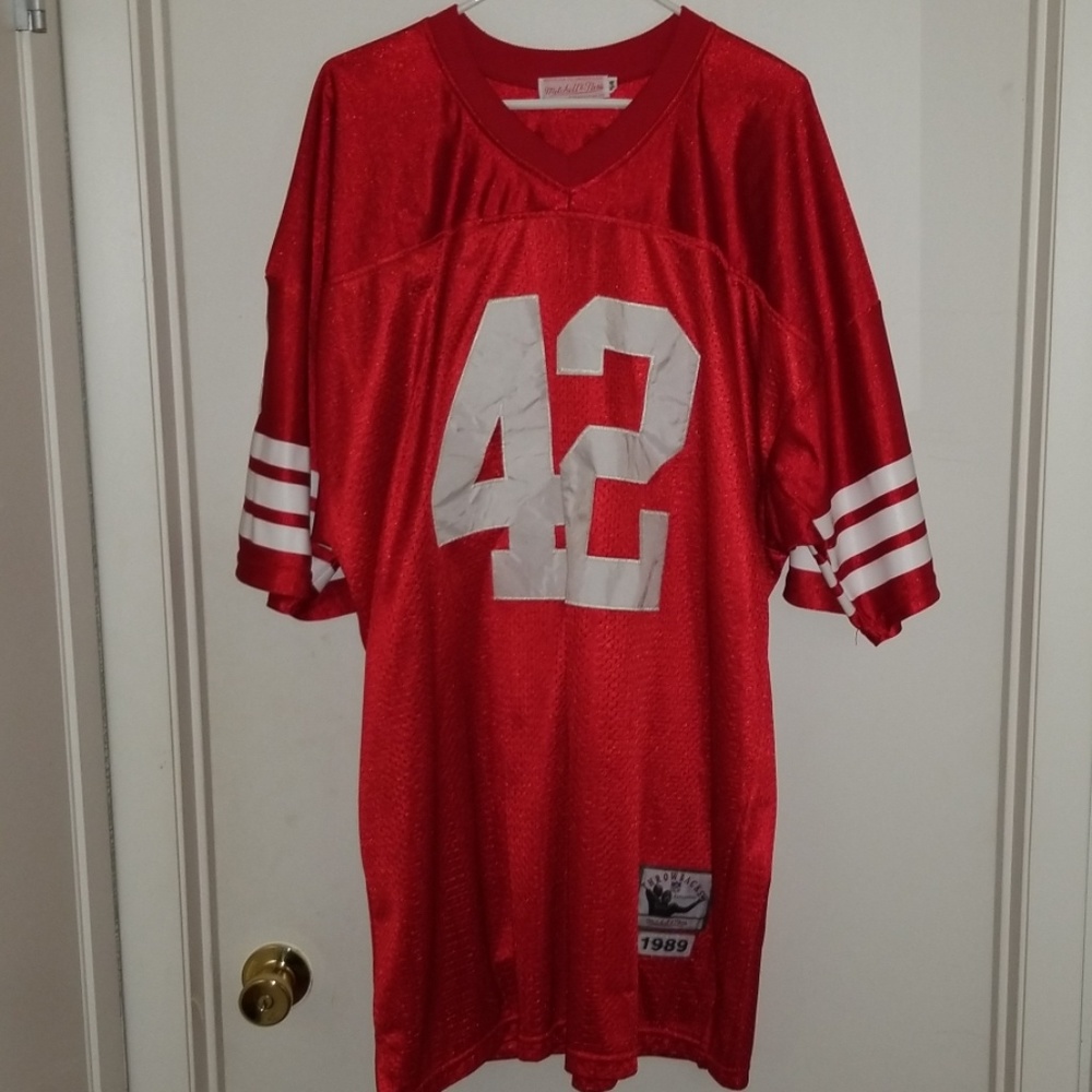 Authentic Mitchell n Ness Ronnie Lott 49ers Jersey